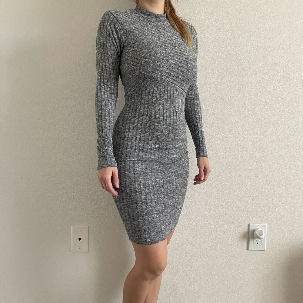 Long sleeve Bodycon Midi Dress
